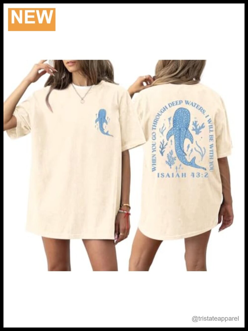 Oversized Christian Graphic Tee Faith Bible Verse Shirt Cotton Blend